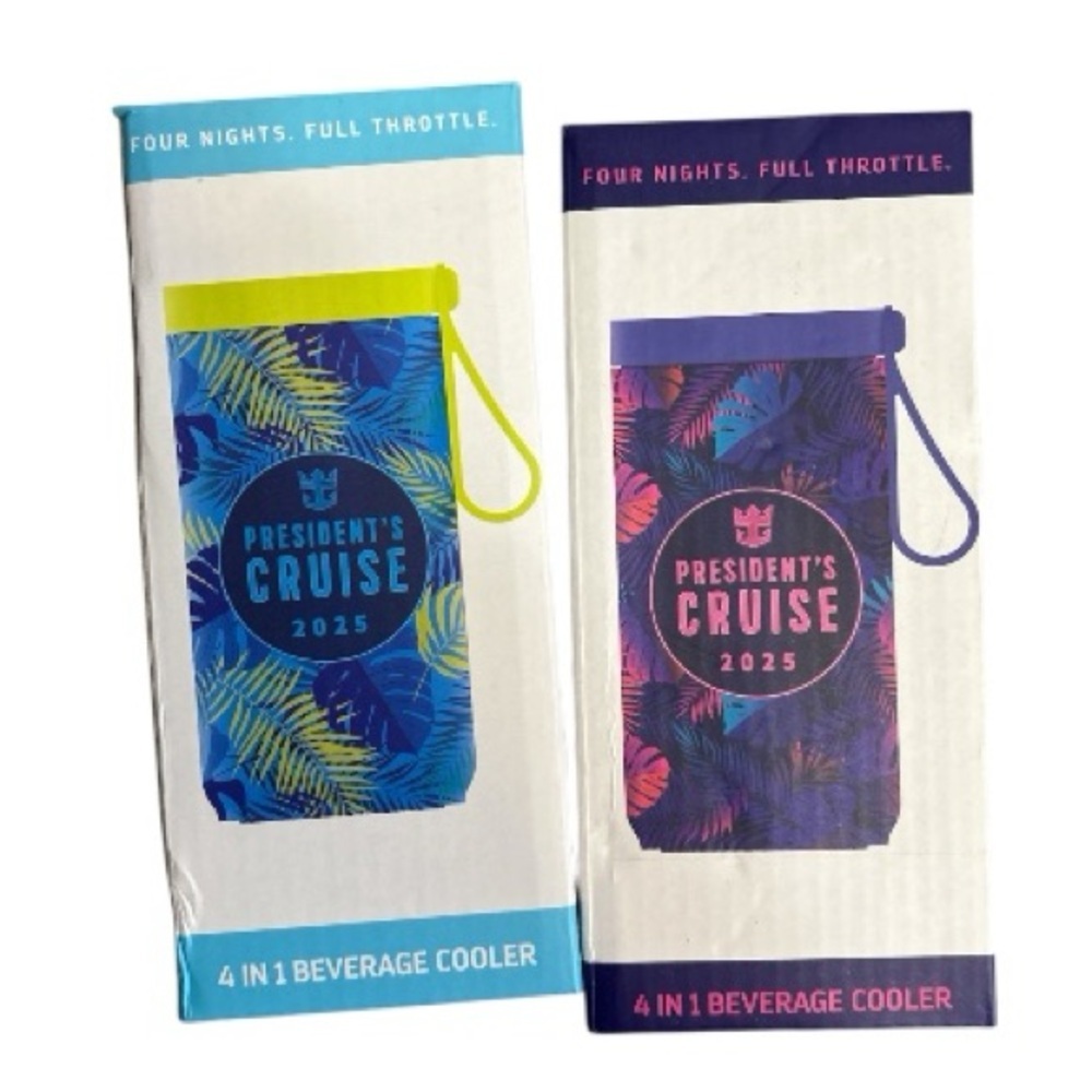 Royal Caribbean President’s Cruise 2025 4-in-1 Beverage Coolers (Set of 2)